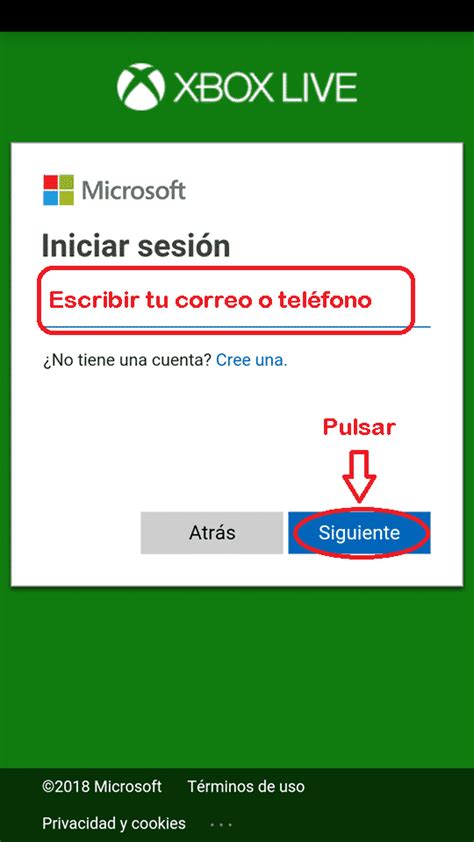 iniciar sesión xbox.